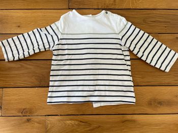 T-shirt marinière manches longues kiabi taille 9 mois