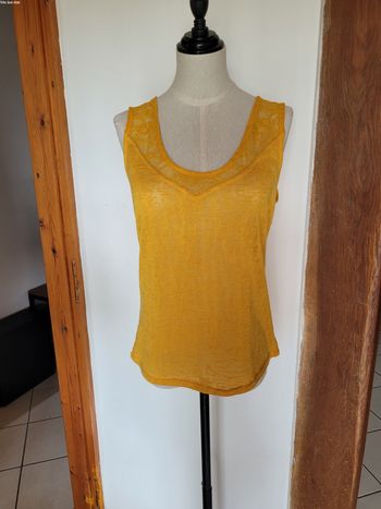 Débardeur marcel jaune
