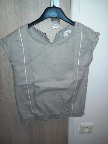 Tee-shirt/ blouse grise 10ans kookai