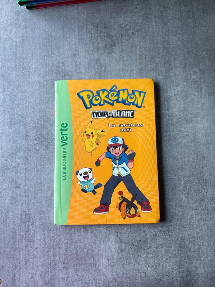 Livre Pokémon, noir et blanc à fabuleux défi