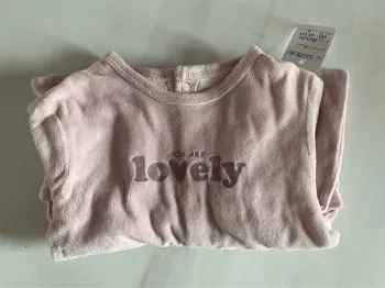 Pyjama épais violet pastel Kiabi 9 mois/69-72 cm [ref.112B070]