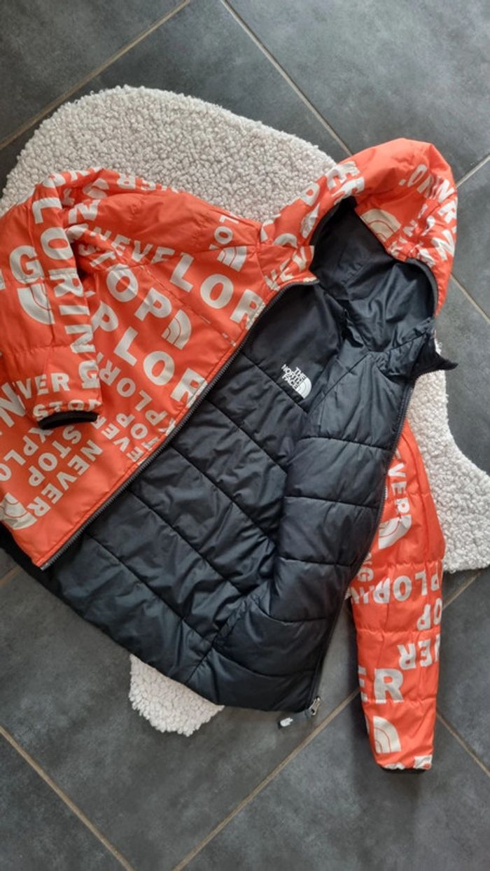 Blouson réversible  The North Face M 10 ans authentique noir / orange tbe - photo numéro 4