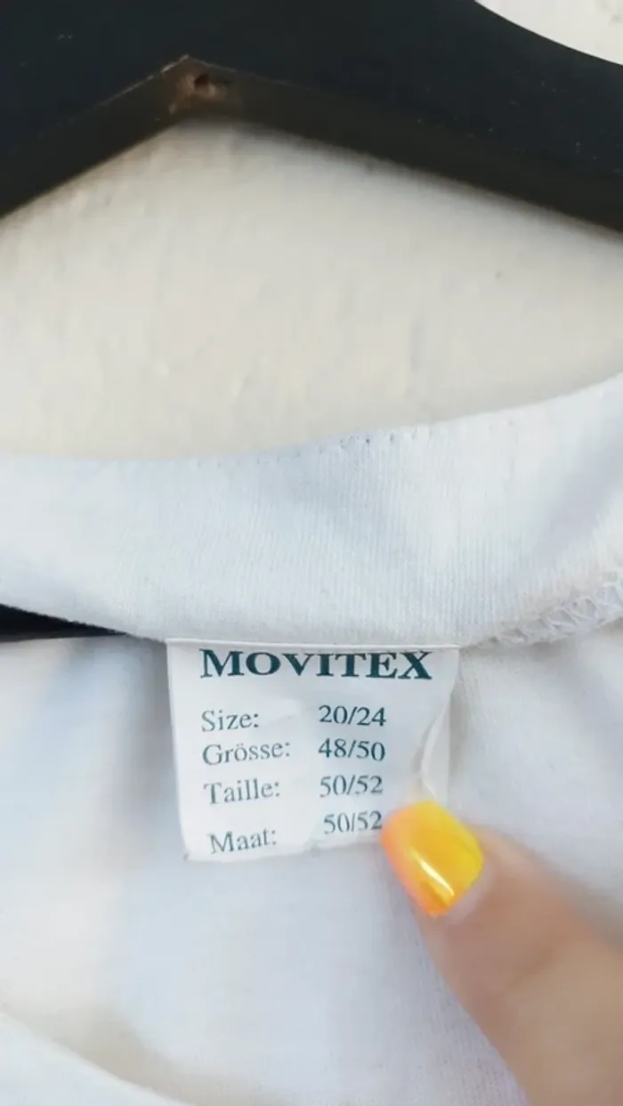 Tee-shirt bicolore - Movitex - taille 50/52 - photo numéro 3