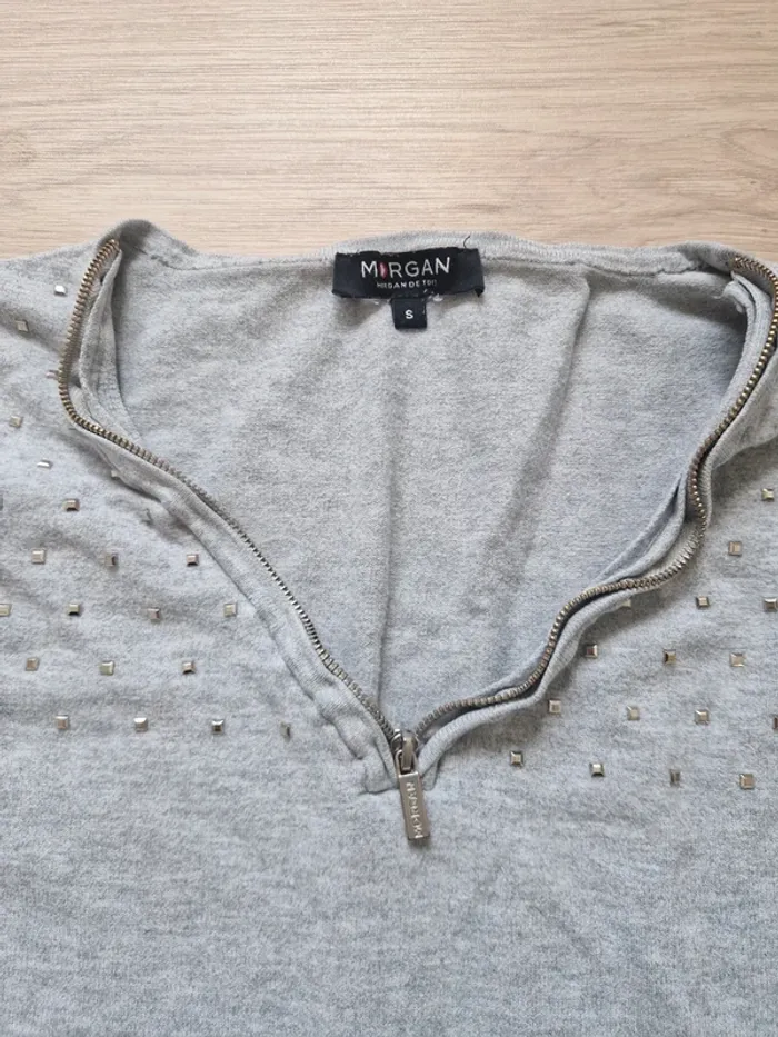 Pull Morgan gris taille S - photo numéro 2