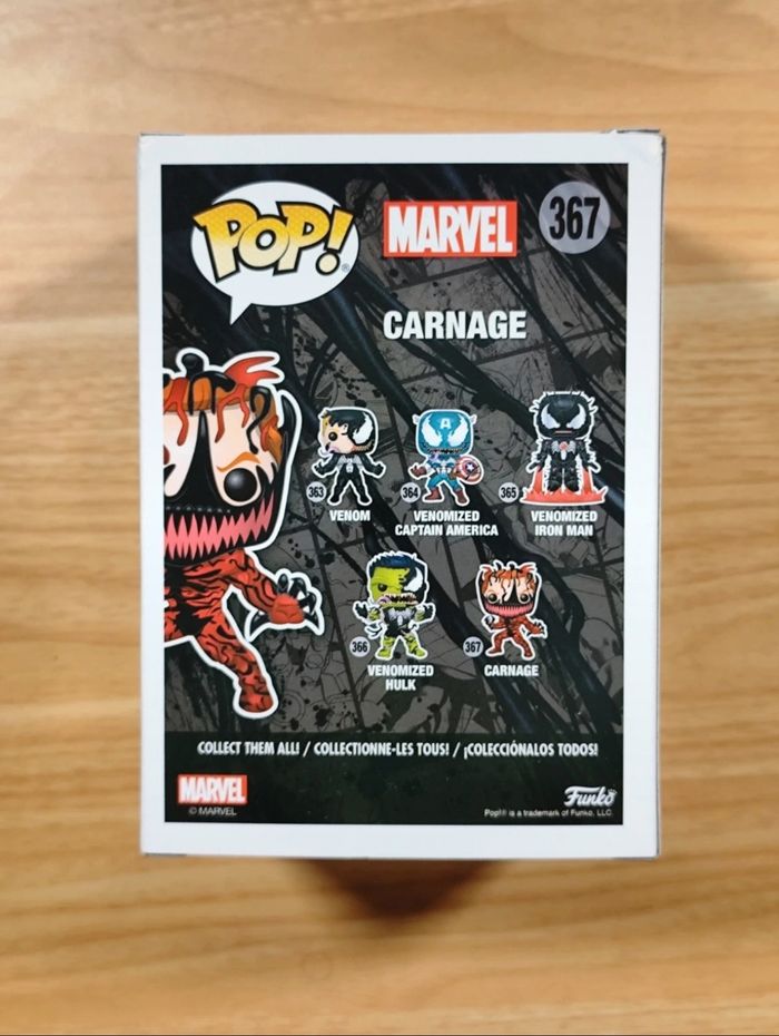Funko Pop Marvel – Carnage N°367 (Venom) - photo numéro 3