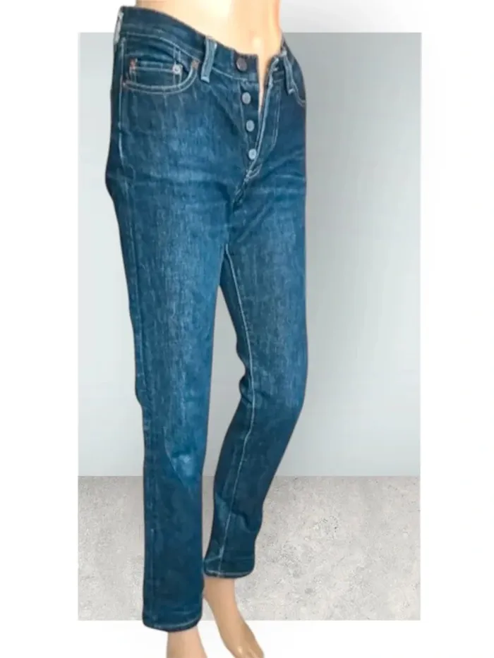 Jean Redwood , coupe straight ,taille mi-haute ,100 % coton - photo numéro 6