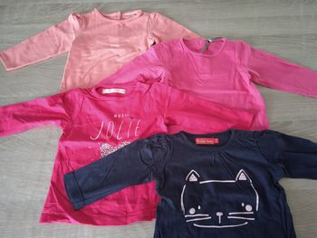 Lot de t-shirt manches longues 12 mois