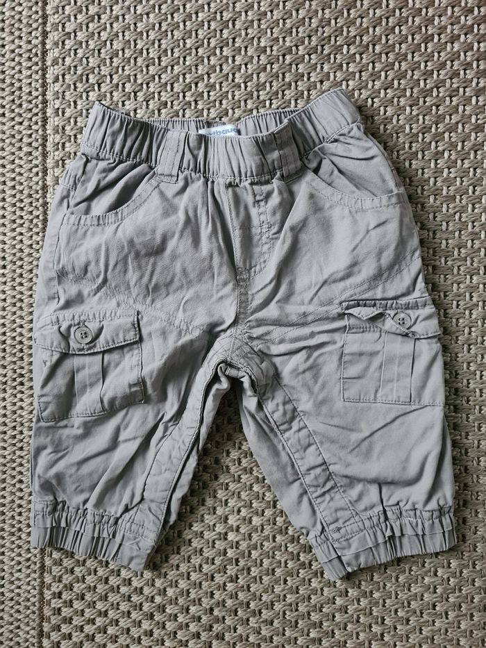 Lot de 2 Pantalons gris - 6 mois - photo numéro 2