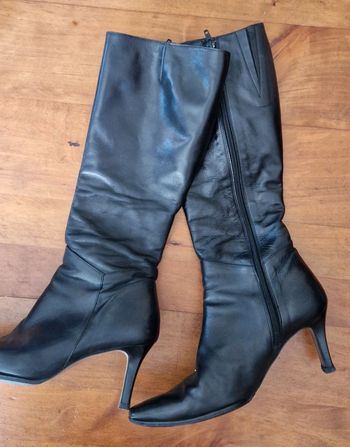 Superbes bottes cuir talon taille38,5