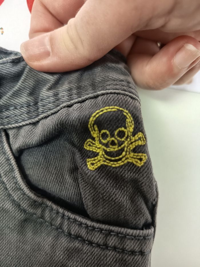 7 ans bermuda short Jeans tape à l'oeil dark grey - photo numéro 4