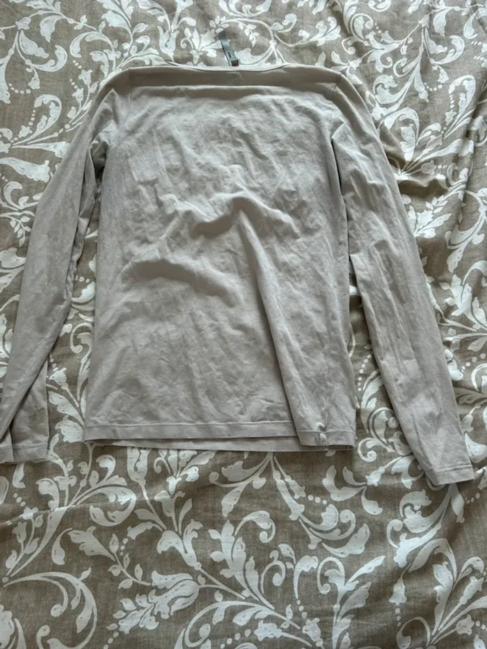 T-shirt manche longue beige taille 36 cop copine - photo numéro 2