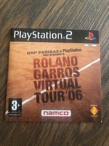 Jeu Roland Garros virtual tour PlayStation 2 ps2
