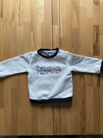 Pull jacadi blanc paris 18 mois