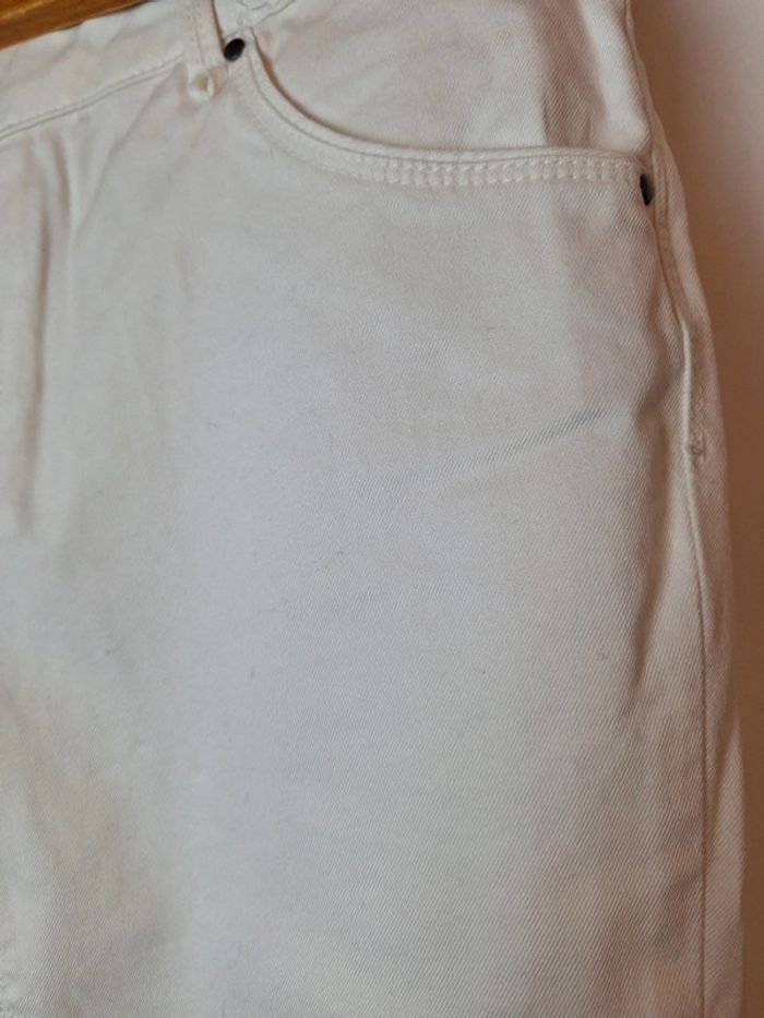 Jeans blanc femme ZARA 38 - photo numéro 2