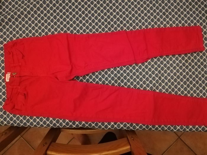 Pantalon rouge skinny