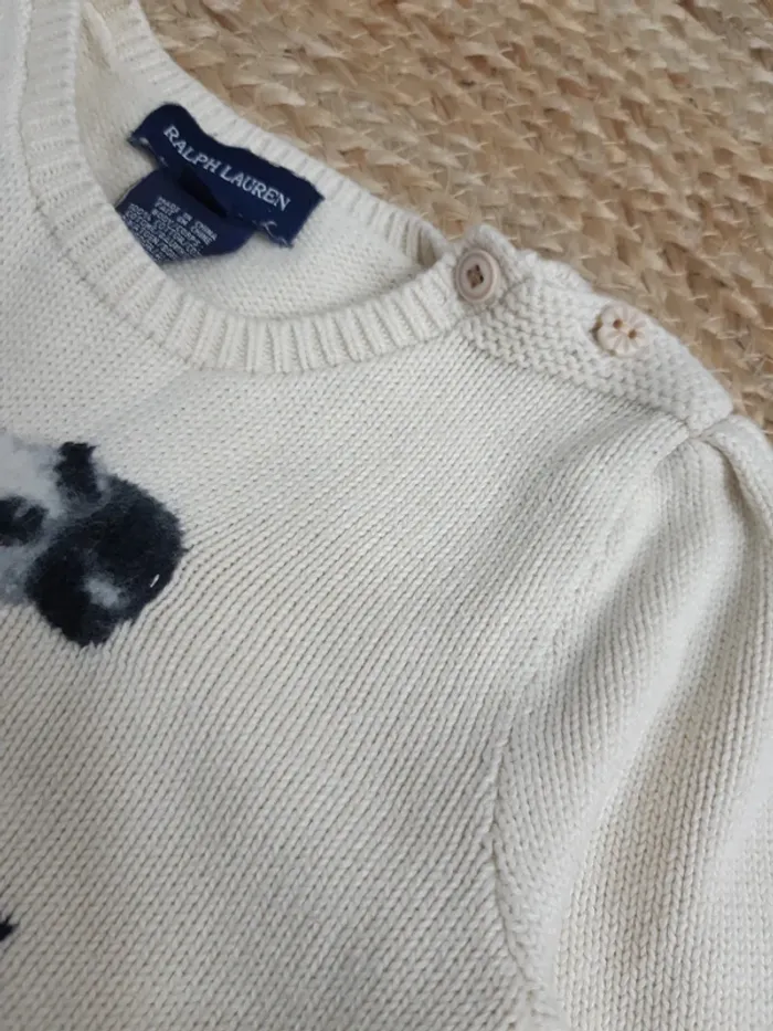 Pull chien dalmatien Ralph Lauren 4 ans - photo numéro 4