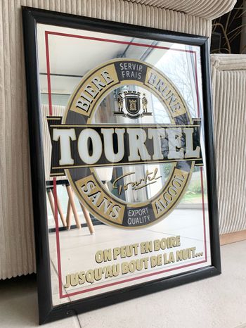 Lot 2 cadres miroir publicitaire