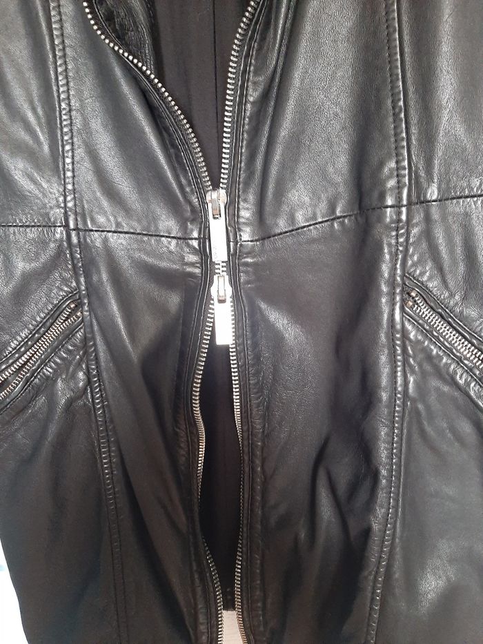 Veste 3/4 cuir noire - photo numéro 3