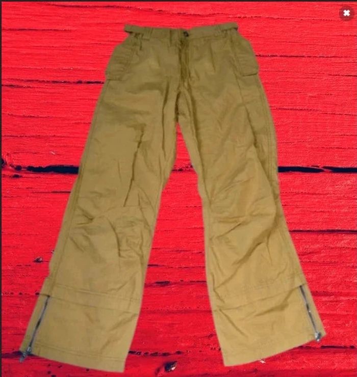 🤩Neuf sublime Pantalon large Catimini P414 100% Coton 12 Ans vert/ kaki jamais porté - photo numéro 5