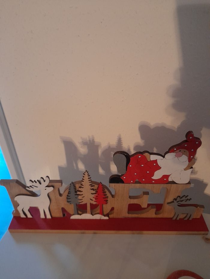 Lot de 23 pièces en bois décoration sapin de Noël - photo numéro 7