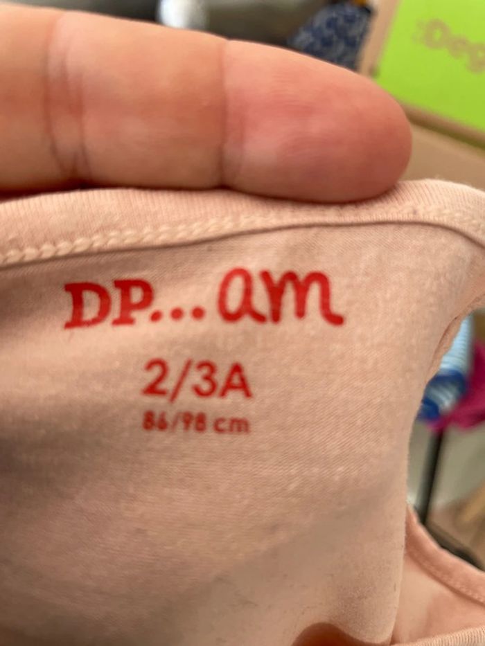 T-shirt Dpm rose taille 18-24 mois / 86 cm - photo numéro 3