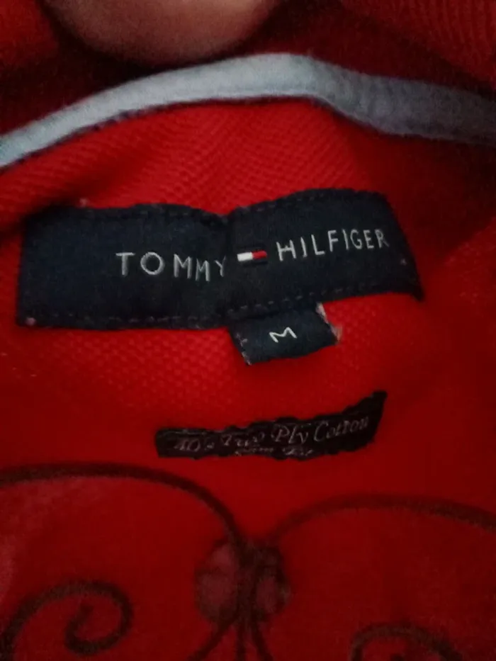 Polo  rouge tommy Hilfiger - photo numéro 4