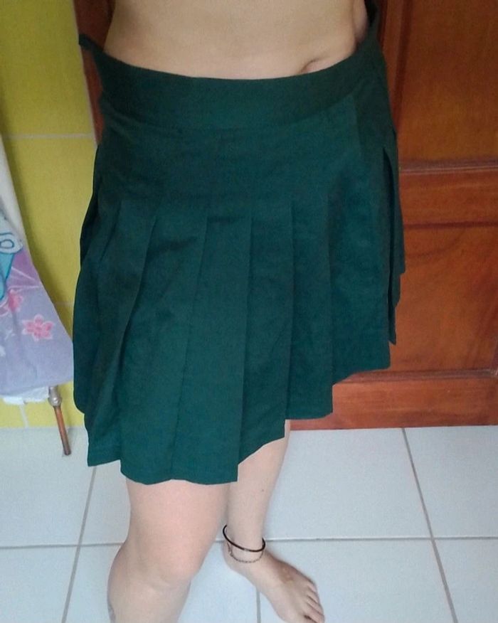 Jupe plissée femme vert Shein - photo numéro 2