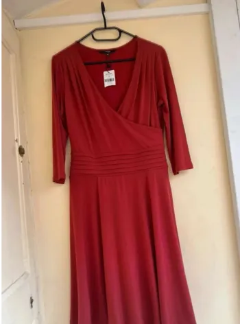 Robe cérémonie neuve El Corte Inglés – Taille XL / 42 – Mariage, baptême, chic