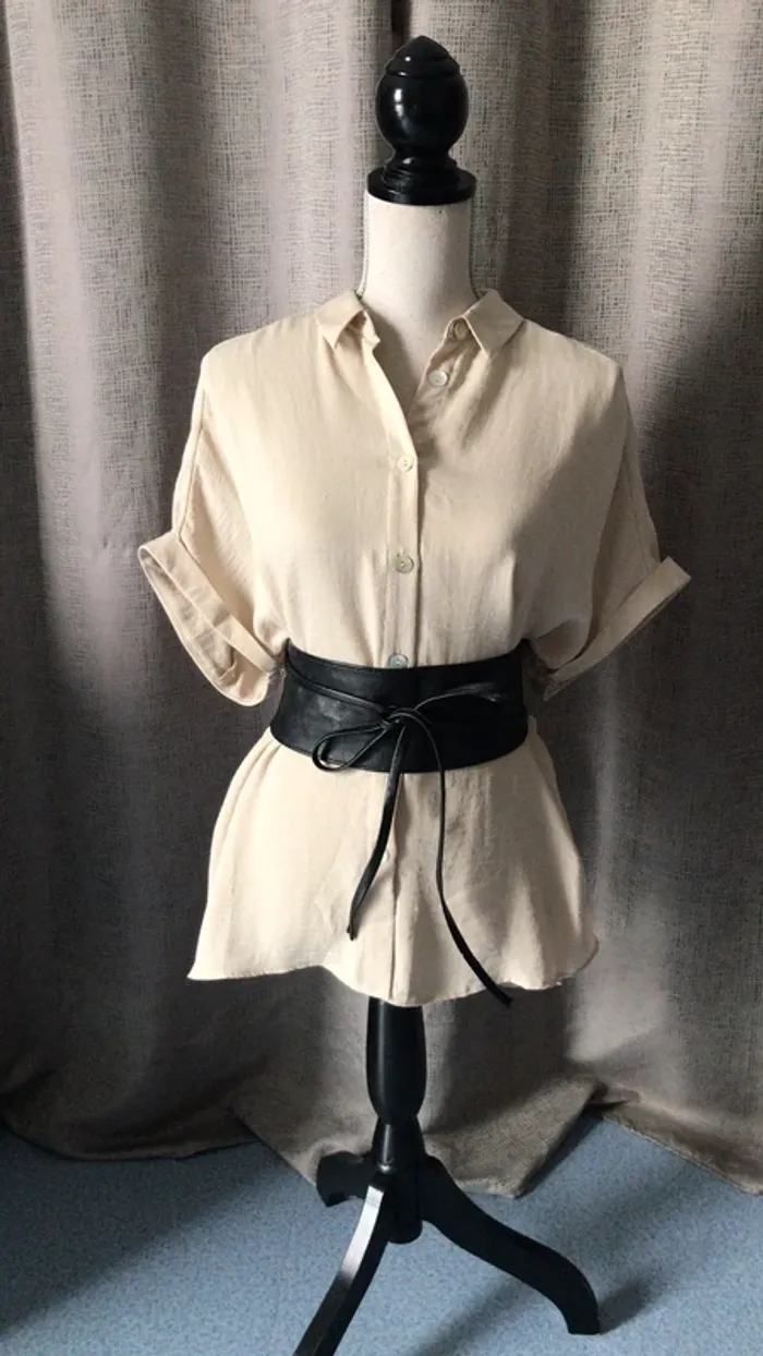 Chemisier couleur beige