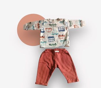 Ensemble bébé 2 pièces – 6 mois-voiture