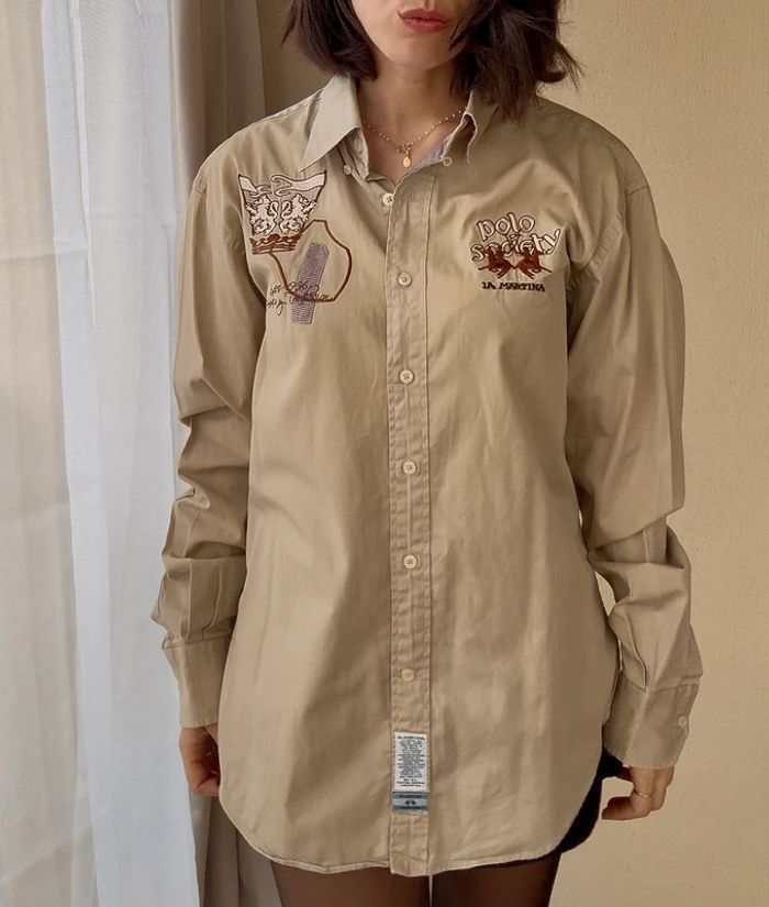 Chemise La Martina beige XL - très bon etat