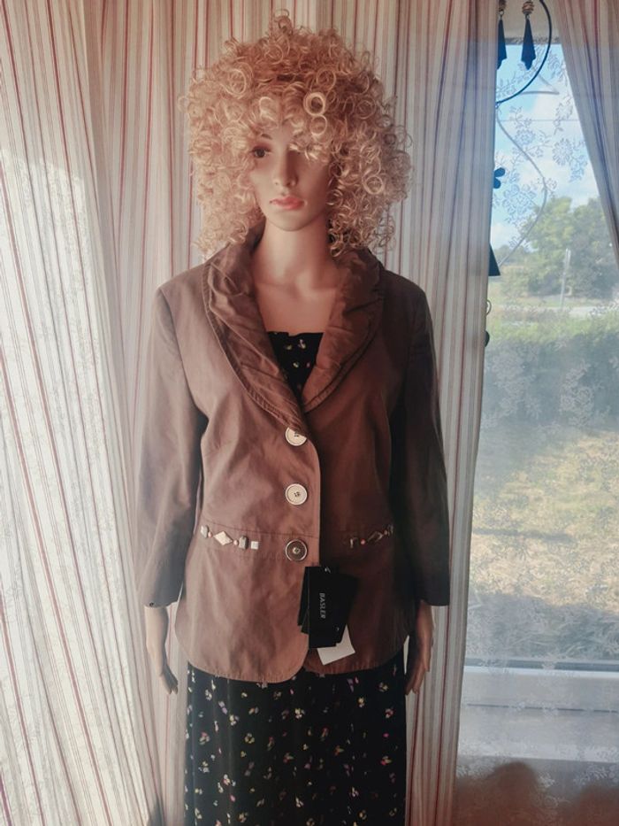Magnifique Blazer marron Basler neuf fr 44 be 42 - photo numéro 5