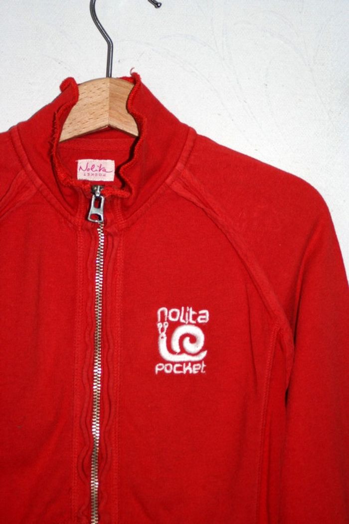 Sweat rouge zippé Nolita Pocket 6 ans - photo numéro 2