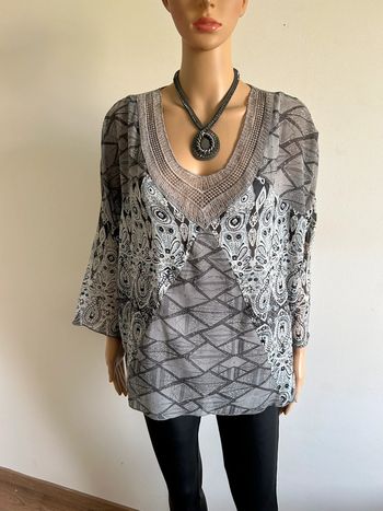 Blouse grise à manches longues LolaLiza taille française 38 bon état