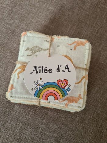 Lot de 7 lingettes lavables