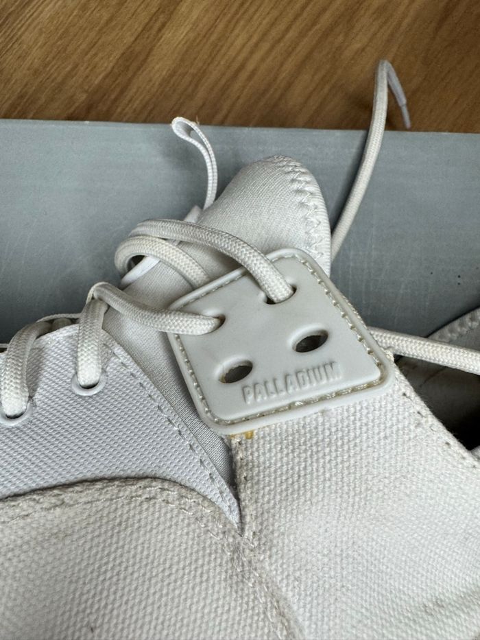 Basket montante Pallidium en toile blanche - photo numéro 10