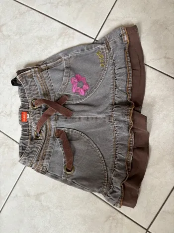 Jupe Vintage années 90s en jean - Marèse