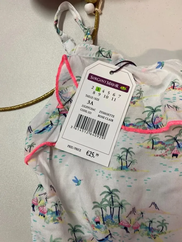 Combishort fille - neuf - Sergent Major - Taille 3 ans - photo numéro 2