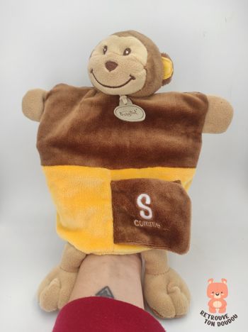 Doudou Marionnette Singe Alphabet Baby Nat'