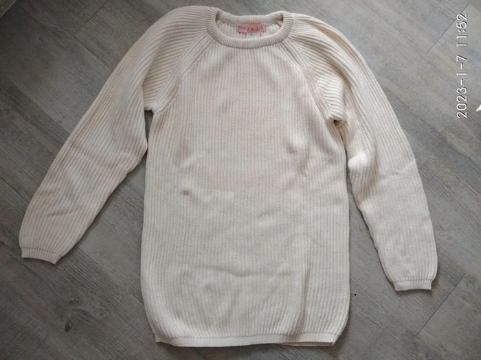 Pull mi-long vintage crème 36 - photo numéro 2