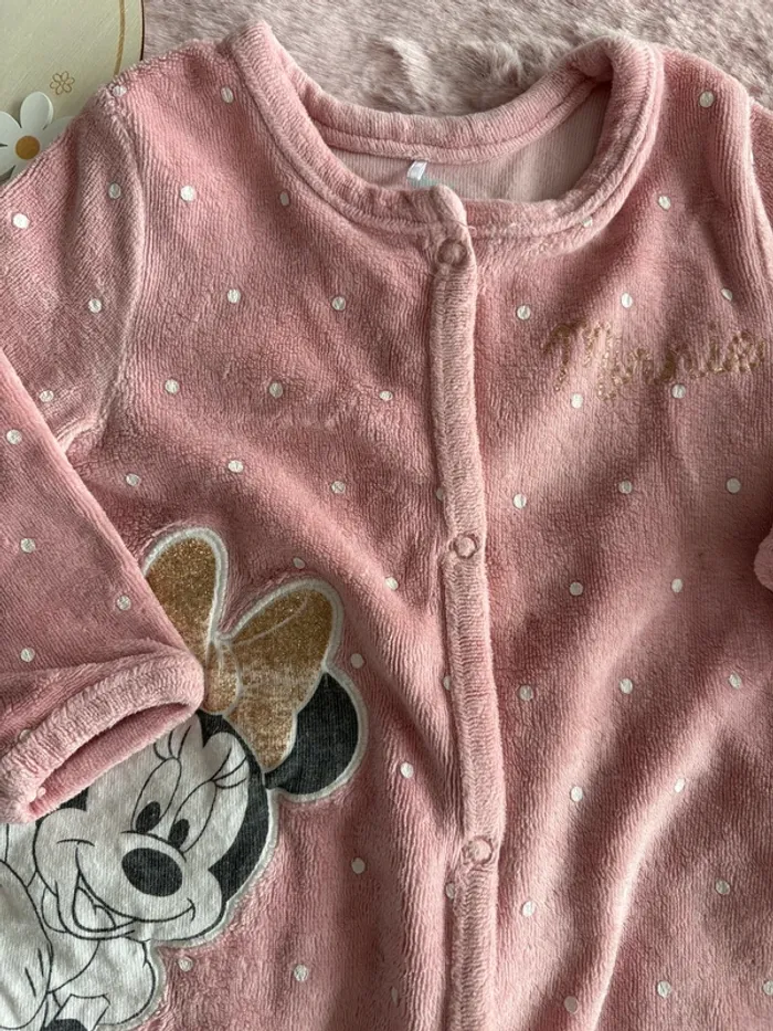 Pyjama chaud Minnie 3 mois - photo numéro 2