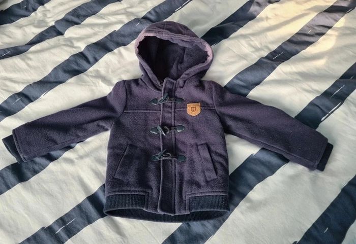 Manteau duffle coat 24 mois Bleu marine