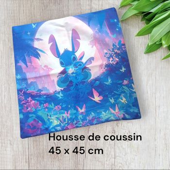 Housse de coussin stitch disney