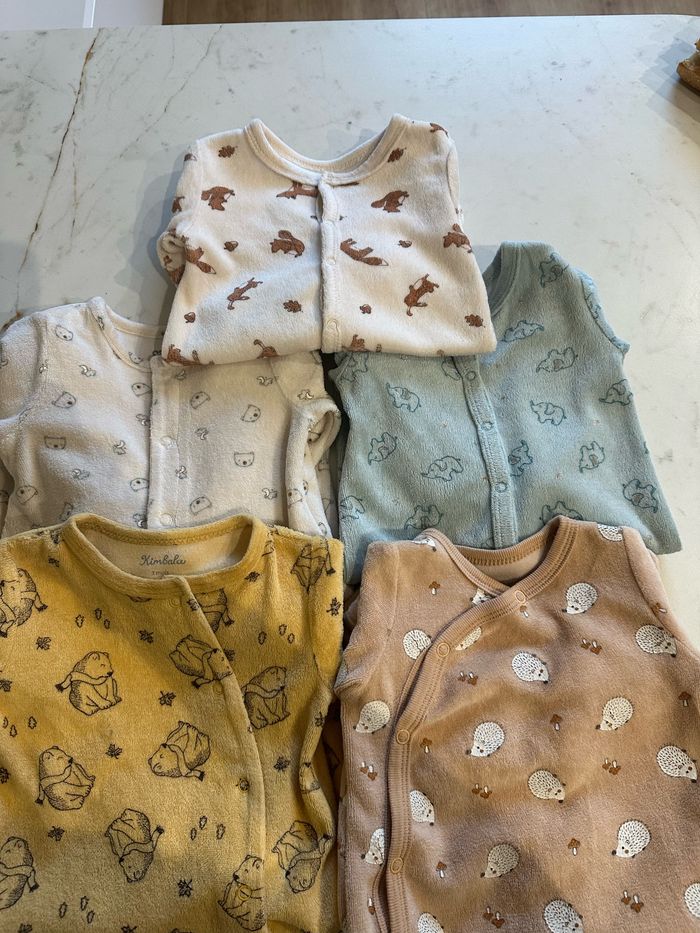 Lot de 5 pyjamas 3 mois