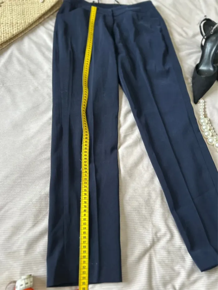 Pantalon bleu marine Ashley brooke taille 38 - photo numéro 3