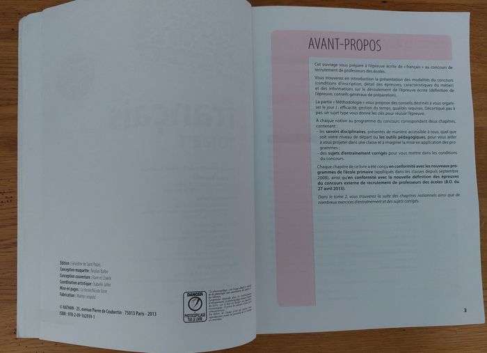 Concours professeur des écoles Français Tome 1 - photo numéro 3