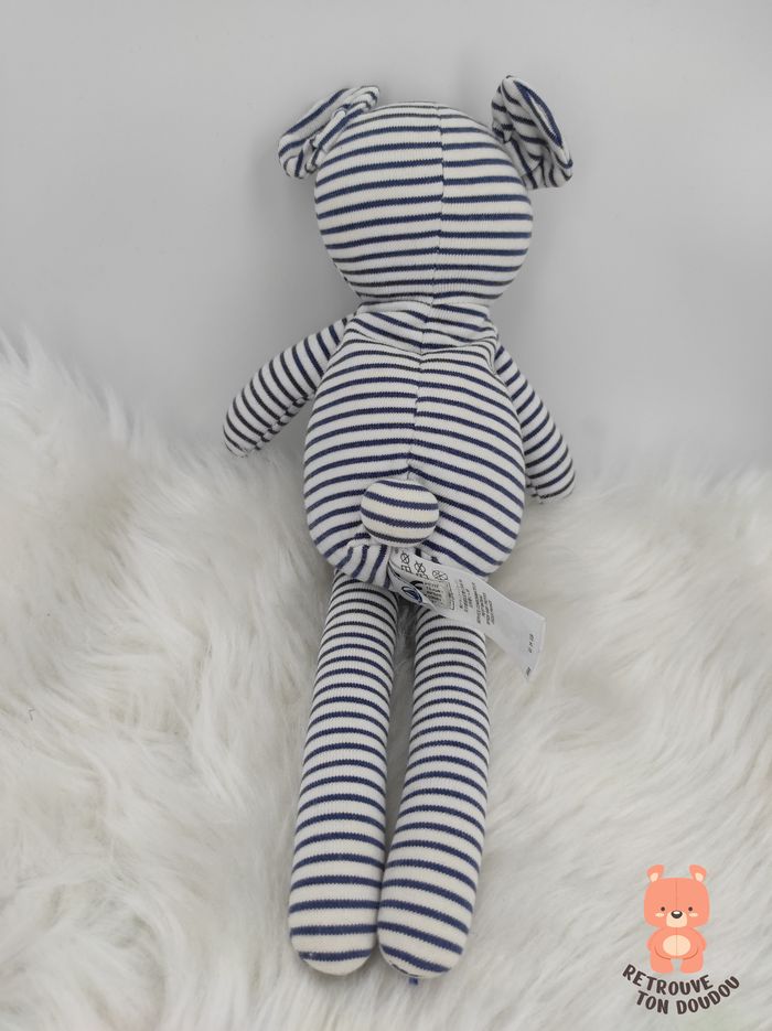 Doudou Ours rayé Petit Bateau - photo numéro 2