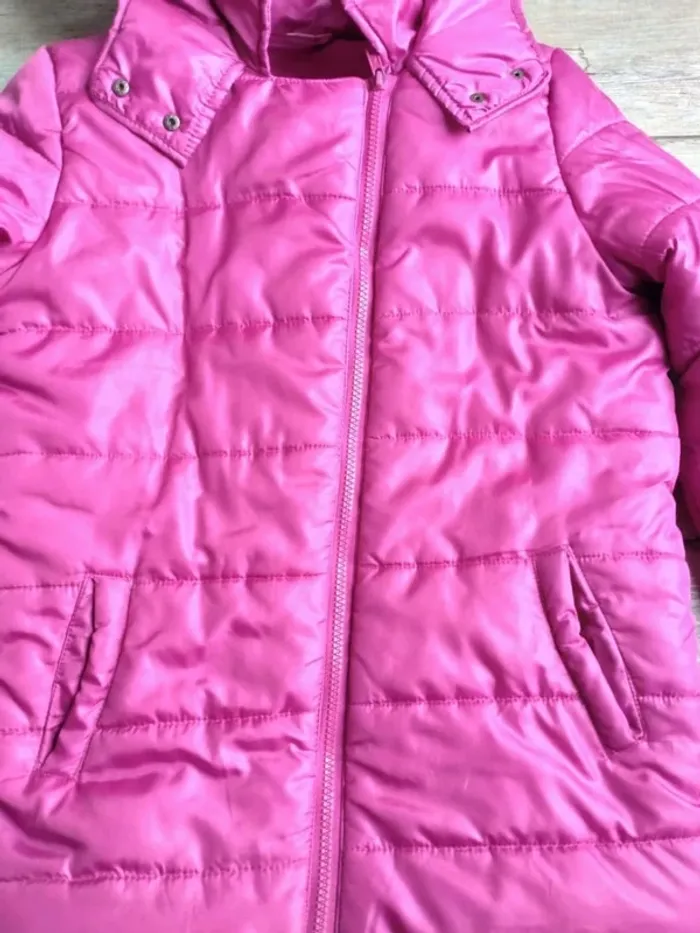 Doudoune hiver fille doublée polaire rose fuschia 12 ans - photo numéro 5