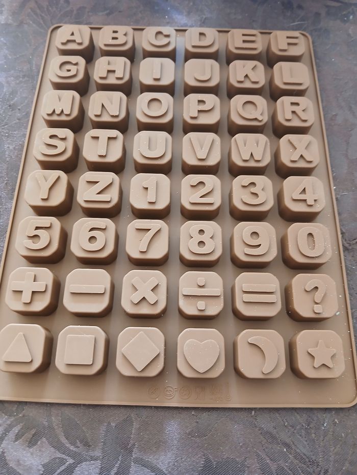 Moule silicone lettres