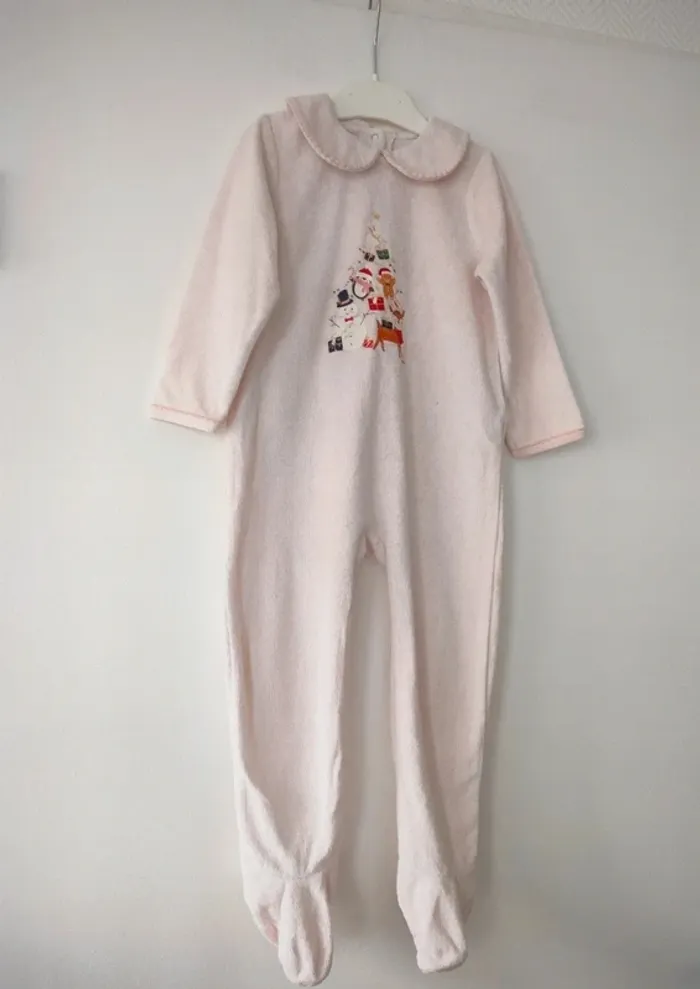 (c) pyjama rose Noël Verbaudet 2ans - photo numéro 2